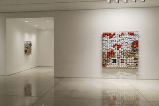 Jacob Hashimoto: The First Known Map of the Moon, installation view