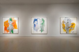 Cleve Gray: 1967 Silver Paintings, installation view