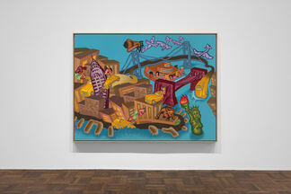 "Peter Saul: New Paintings", installation view