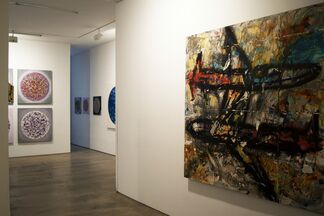 Survey Exhibition - Picasso, Warhol and Rauschenberg. Featuring Works by Philip Tsiaras, installation view