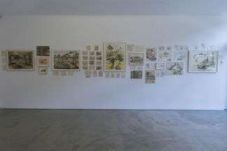 Philip Pearlstein, WWII Captured on Paper, installation view