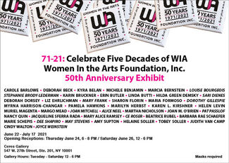 71-21 Celebrate Five Decades of WIA Women In the Arts Foundation, Inc. 50th Anniversary Exhibitio, installation view