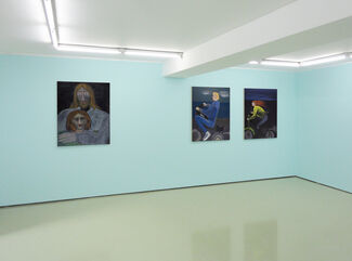 Celia DASKOPOULOU (1936-2006), solo show, Men and Motorcycles, installation view