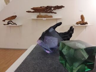 Elemental: Metal, Glass and Wood, installation view