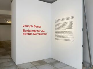 Joseph Beuys: Boxkampf für die direkte Demokratie, installation view