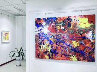 Influence of Externalities:  Feng Xiang-Cheng Abstract Painting Invitation Exhibition, installation view