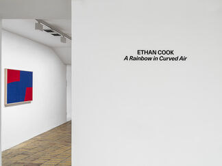 Ethan Cook, A Rainbow in Curved Air, installation view
