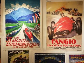 Vintage Automobile Posters, installation view