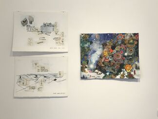Storylines: Works on Paper by Sally Gil & Jimmie James, installation view