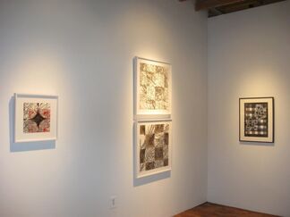 Katina Huston, First Cut: Original Drawings & Antique Japanese Textile Stencils, installation view