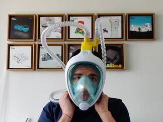 The artist's desk: artists in quarantine | ALE GUZZETTI @valmoreart, installation view