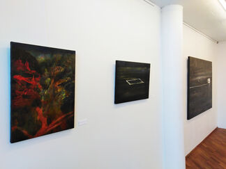 To Fold a Line in Deep Blackness, installation view