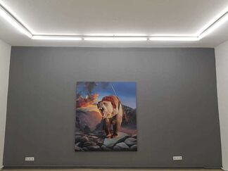 ‘A Discovery of the Wild’ painting by Simon Czapla, installation view