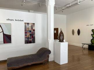 Pushing the Medium: Glass, Fabric, and Paper, installation view