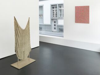 Paintings and sculptures, installation view