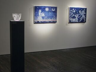Heike Brachlow: Chaos Theory and Cappy Thompson: Bright Blue Light, installation view