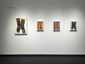 Ken Beck "SOCKS SHOES SOLDIERS AND SUCH: A Studio Recreation" / Harold Reddicliffe "Recent Small Paintings", installation view