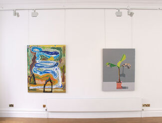 Refiguring - Paintings by Austin Eddy, Tamara Gonzales, Shara Hughes, Ryan Schneider and Guy Yanai, installation view