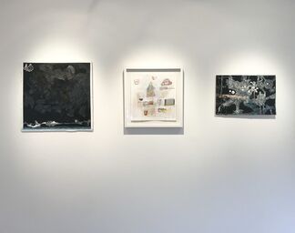 Storylines: Works on Paper by Sally Gil & Jimmie James, installation view