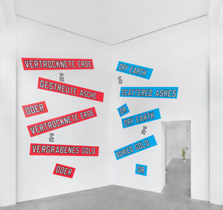 Lawrence Weiner, installation view