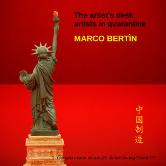 The artist's desk: artists in quarantine | MARCO BERTIN @valmoreart, installation view