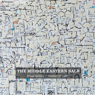 The Middle East  Modern & Contemporary Online Sale, installation view