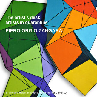 The artist's desk: artists in quarantine | PIERGIORGIO ZANGARA @valmoreart, installation view
