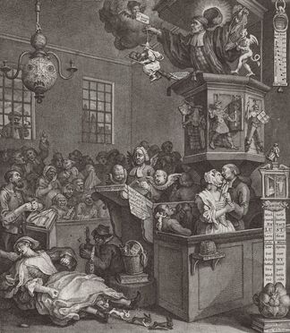 WILLIAM HOGARTH: CHARACTERS AND CARICATURES, installation view