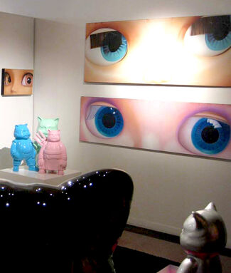 close-ups of the eyes by Yoshihiro Fujita, installation view