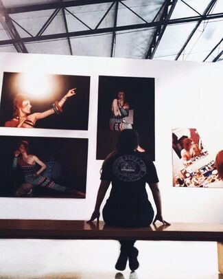 David Bowie by Mick Rock, installation view