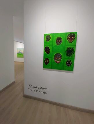 Ko ga Lowe: Solo Exhibition by Thebe Phetogo, installation view