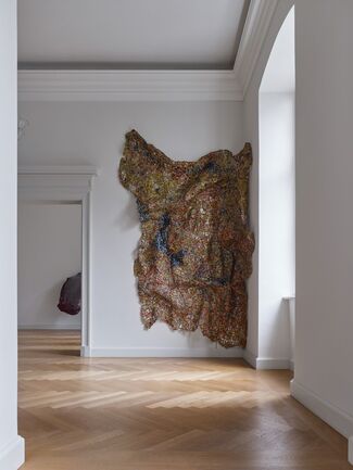 A JOURNEY. El Anatsui, Anish Kapoor, Jannis Kounellis, installation view