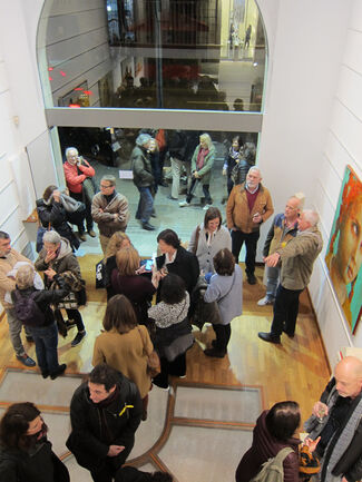 Opening of the  exhibition "Inland", installation view