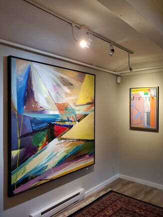 ABSTRACTION, THEN & NOW: Paintings by Jane Eccles, installation view