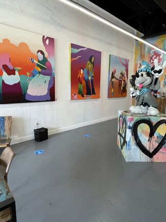 Behind the Curtain, installation view