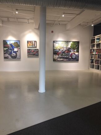 Tom Blackwell - Motorcycles and Mannequins, installation view