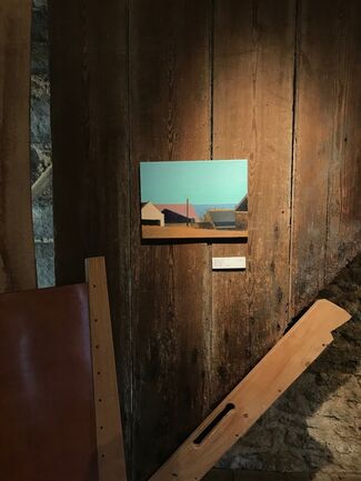 STILL LIGHT new paintings by Alex Lowery, soda-fired porcelain by Jack Doherty, steam bent furniture by Petter Southall, installation view