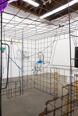 Neïl Beloufa: Democracy, installation view