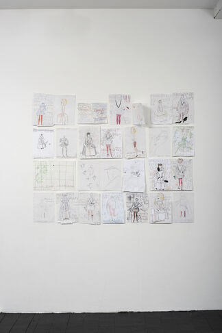 Rose Wylie: Henry, Thomas, Keith & Jack, installation view