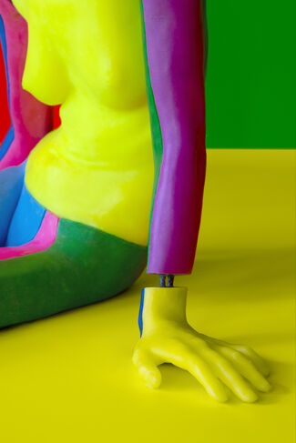 Ugo Rondinone - a rainbow . a nude . bright light . summer, installation view
