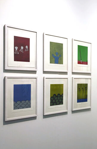 Bodo Korsig: A collection of monotypes, installation view