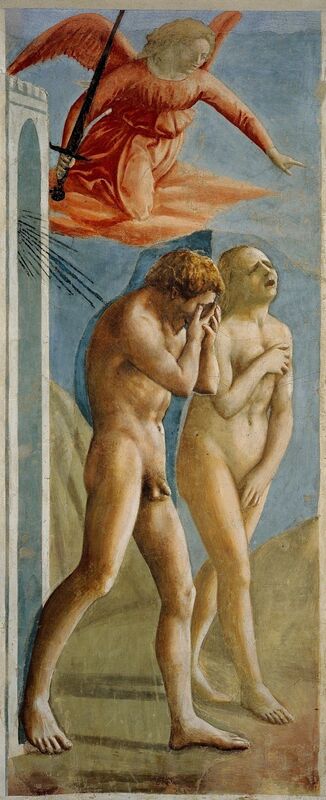 Masaccio, ‘The Expulsion from Paradise’, ca. 1427, Painting, Fresco, Art History 101