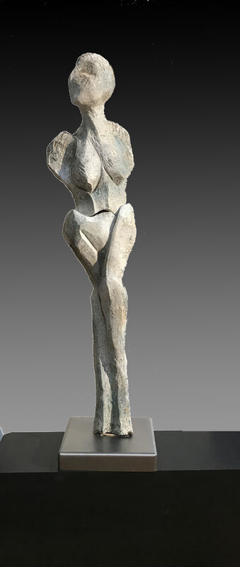 Sheila Ganch, ‘Aegean’, ca. 2019, Sculpture, Stoneware, steel base, Lily Pad West