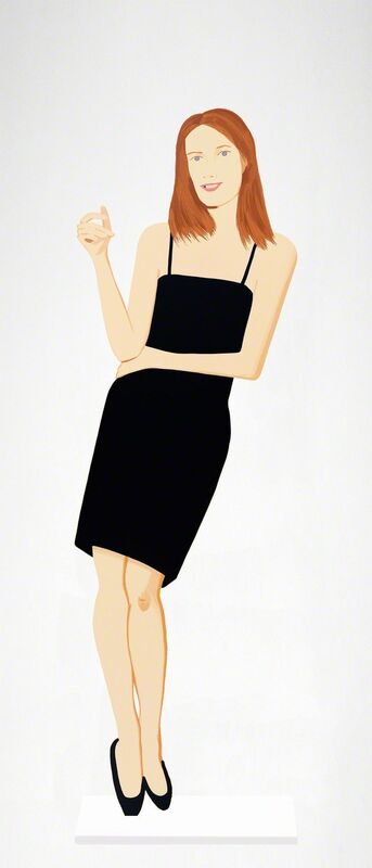 Alex Katz, ‘Black Dress (portfolio of nine)’, 2018, Sculpture, Cutouts from shaped powder coated aluminium with UV-cured archival inks, clear coated, and mounted to stainless steel bases, printed white on top with polished sides, Nikola Rukaj Gallery