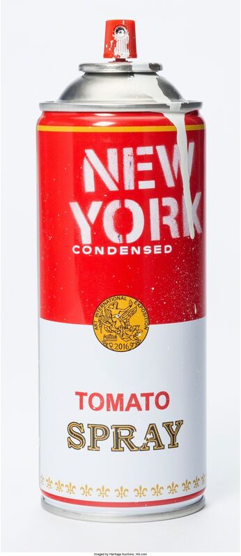 Mr. Brainwash, ‘Spray Can: New York (White)’, 2016, Other, Steel spray can with spray paint, Heritage Auctions