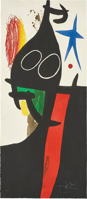 Joan Miró, ‘Le Sarrasin à l'étoile bleue (Saracen with Blue Star)’, 1973, Print, Etching and aquatint in colors with carborundum, on Arches paper, the full sheet., Phillips