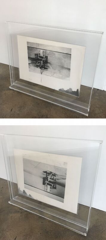 Andy Warhol, ‘Electric Chair (Retrospective Series)’, 1978, Print, Double Sided, Unique, Screenprint with ink stains, on soft white wove paper, Robert Fontaine Gallery