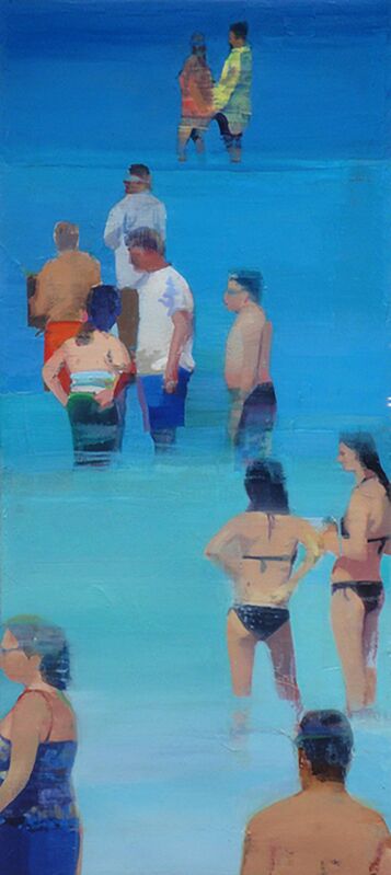 Suhas Bhujbal, ‘Caribbean Beach’, 2018, Painting, Oil on canvas (framed), Sue Greenwood Fine Art