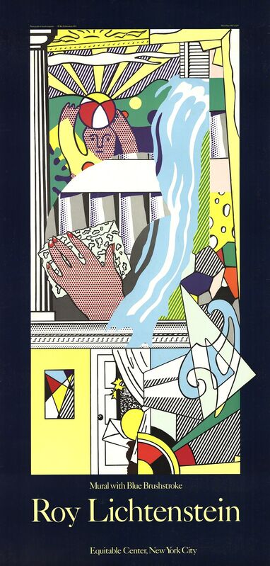 Roy Lichtenstein, ‘Mural with Blue Brushstroke’, 1984, Print, Serigraph, ArtWise
