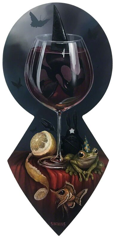 Greg 'Craola' Simkins, ‘The Last Glass’, 2019, Painting, Acrylic on Panel, KP Projects